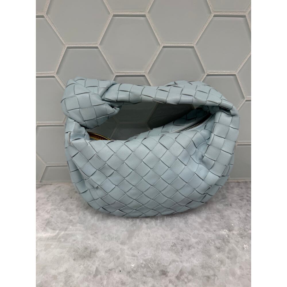 BOTTEGA VENETA - LIGHT BLUE MINI JODIE BAG - Picture 4 of 10